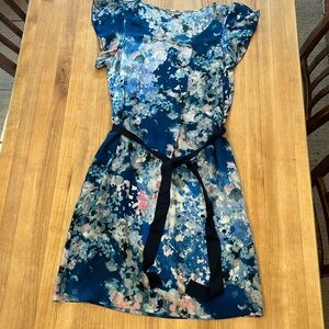 Jigsaw floral dress silk size 8